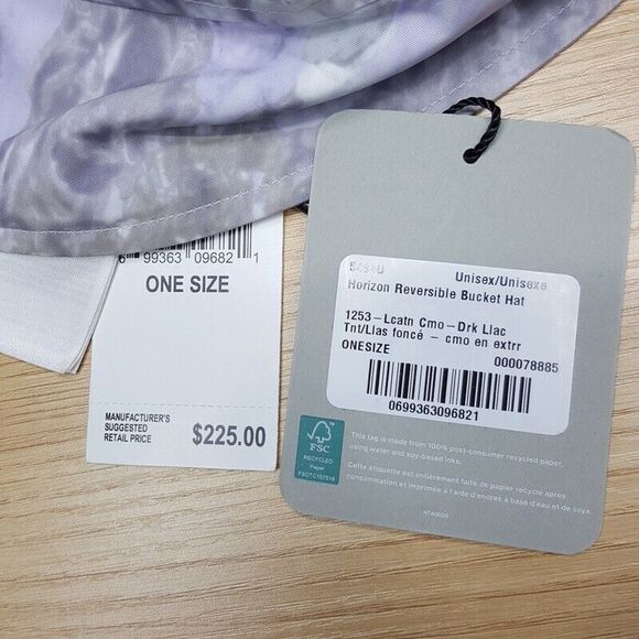 CANADA GOOSE Bucket Hat Purple Camo Reversible Nylon HORIZON Unisex $225 - Picture 5 of 8